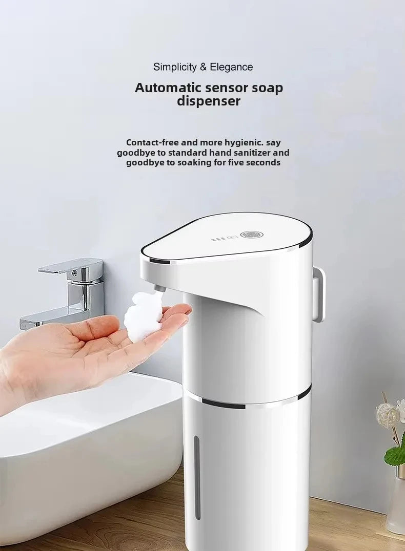 Dispensador de jabón automático sin contacto — sensor inteligente y recargable