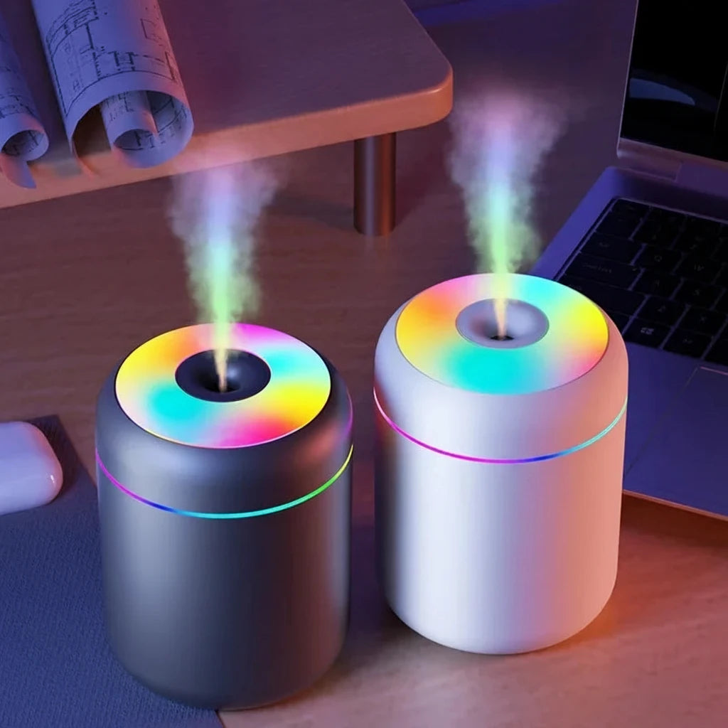 Mini humidificador aromaterapia USB 180ml — difusor de aceites esenciales para coche y hogar