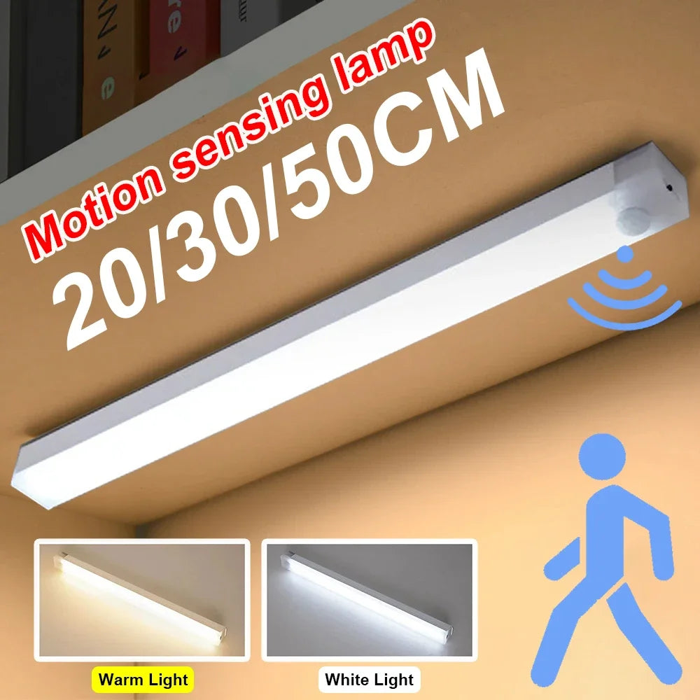 Luz LED con sensor de movimiento recargable USB-C — para armario, cocina y pasillo