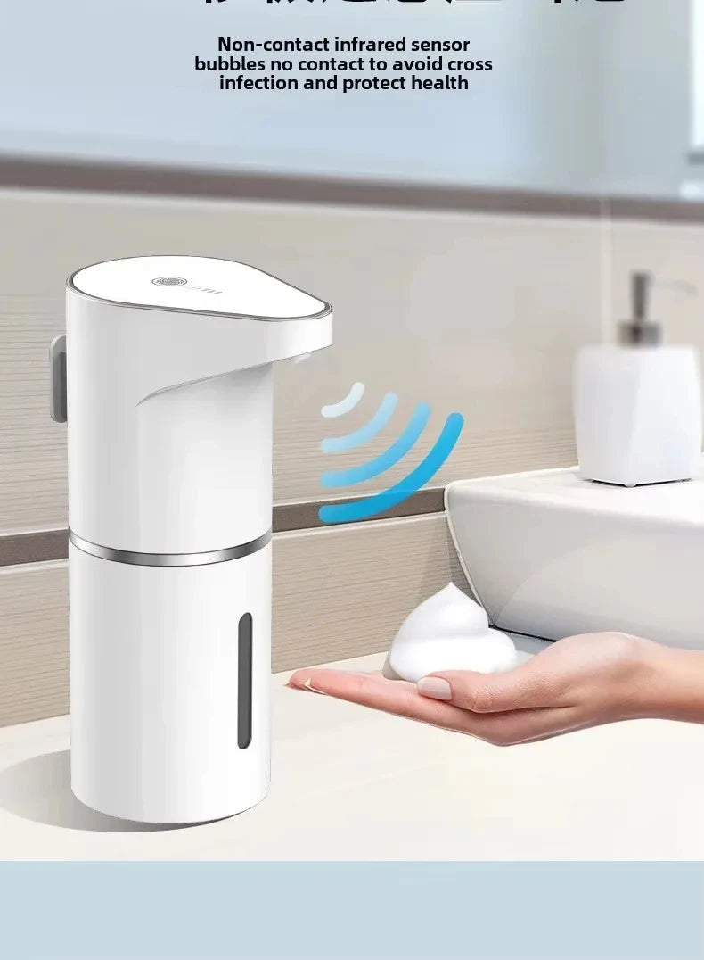 Dispensador de jabón automático sin contacto — sensor inteligente y recargable