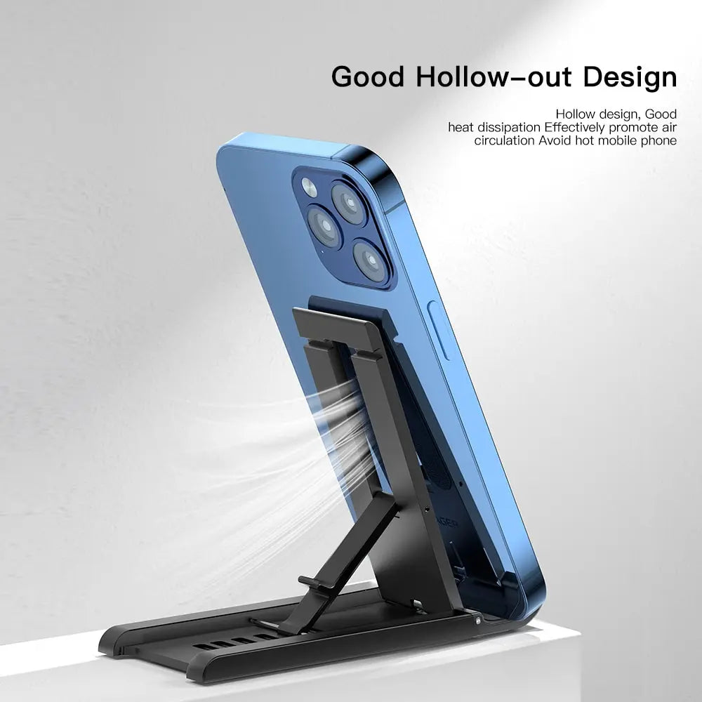 Soporte Plegable para Móvil y Tablet — Base de Escritorio Portátil Universal Ajustable
