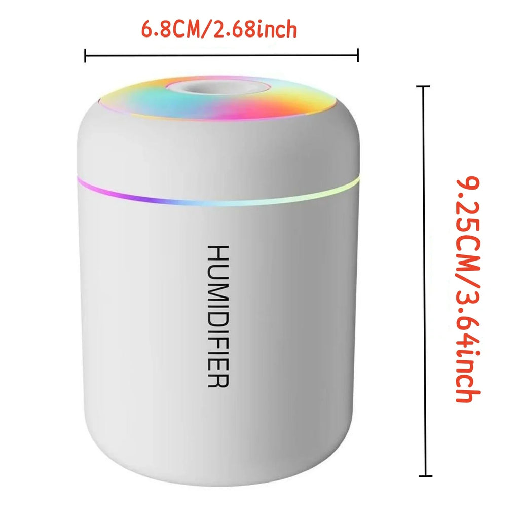 Mini humidificador aromaterapia USB 180ml — difusor de aceites esenciales para coche y hogar
