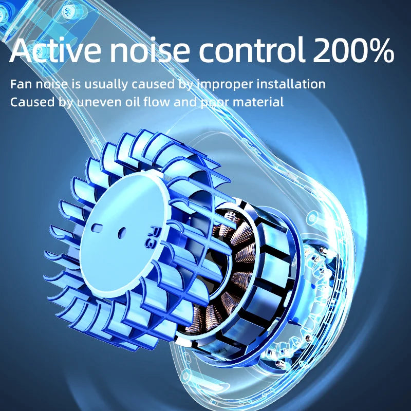 Ventilador de Cuello Portátil Sin Aspas con Pantalla Digital — Recargable USB para Enfriamiento Personal