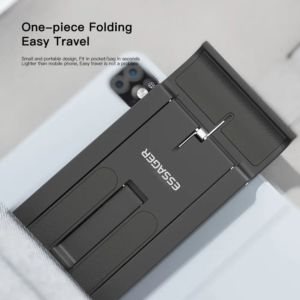 Soporte Plegable para Móvil y Tablet — Base de Escritorio Portátil Universal Ajustable