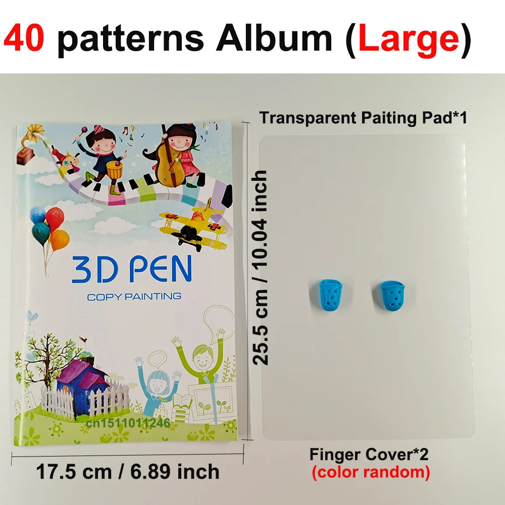 Bolígrafo de impresión 3D para niños con estuche — filamento PLA y pantalla LED incluidos