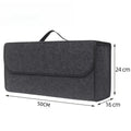 Organizador de maletero para coche de fieltro — compartimentos antideslizantes 50x24x16cm