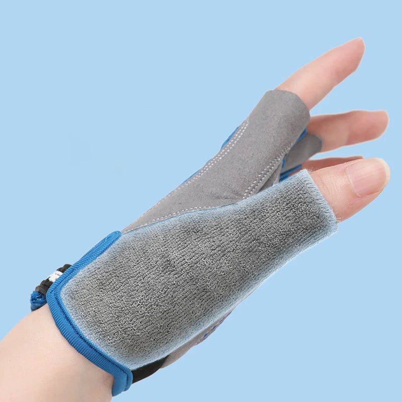 Guantes de ciclismo y patineta para niños — antideslizantes, transpirables, 4 a 12 años