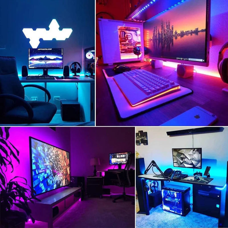 Tira LED RGB USB con Control por APP — Iluminación Ambiente para TV y Habitación