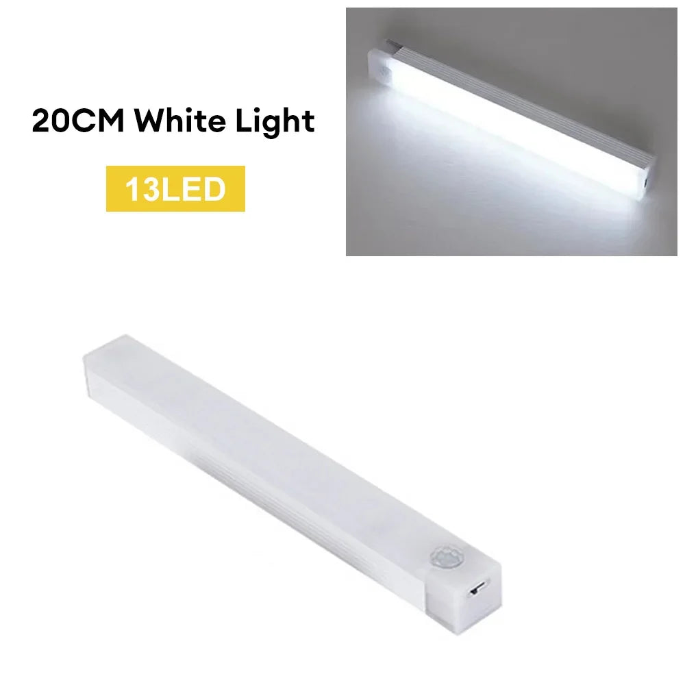 Luz LED con sensor de movimiento recargable USB-C — para armario, cocina y pasillo