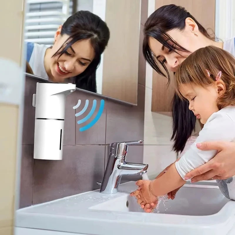 Dispensador de jabón automático sin contacto — sensor inteligente y recargable