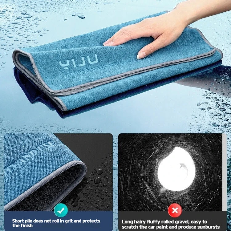 Toalla de microfibra para coche — ultrasuave, sin pelusa y súper absorbente