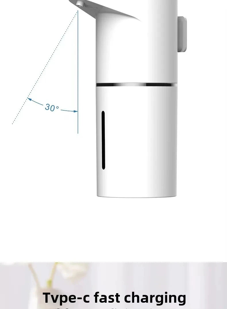 Dispensador de jabón automático sin contacto — sensor inteligente y recargable
