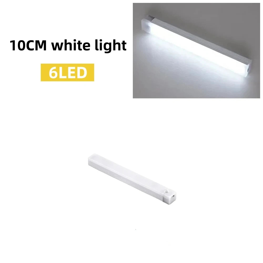 Luz LED con sensor de movimiento recargable USB-C — para armario, cocina y pasillo