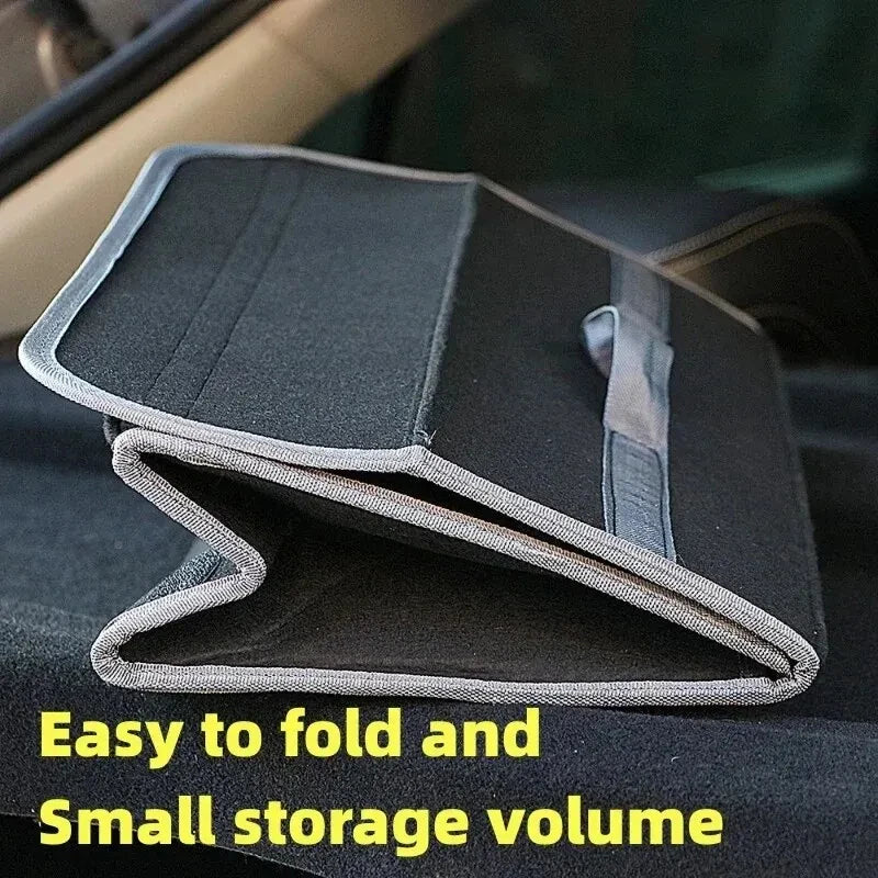 Organizador de maletero para coche de fieltro — compartimentos antideslizantes 50x24x16cm